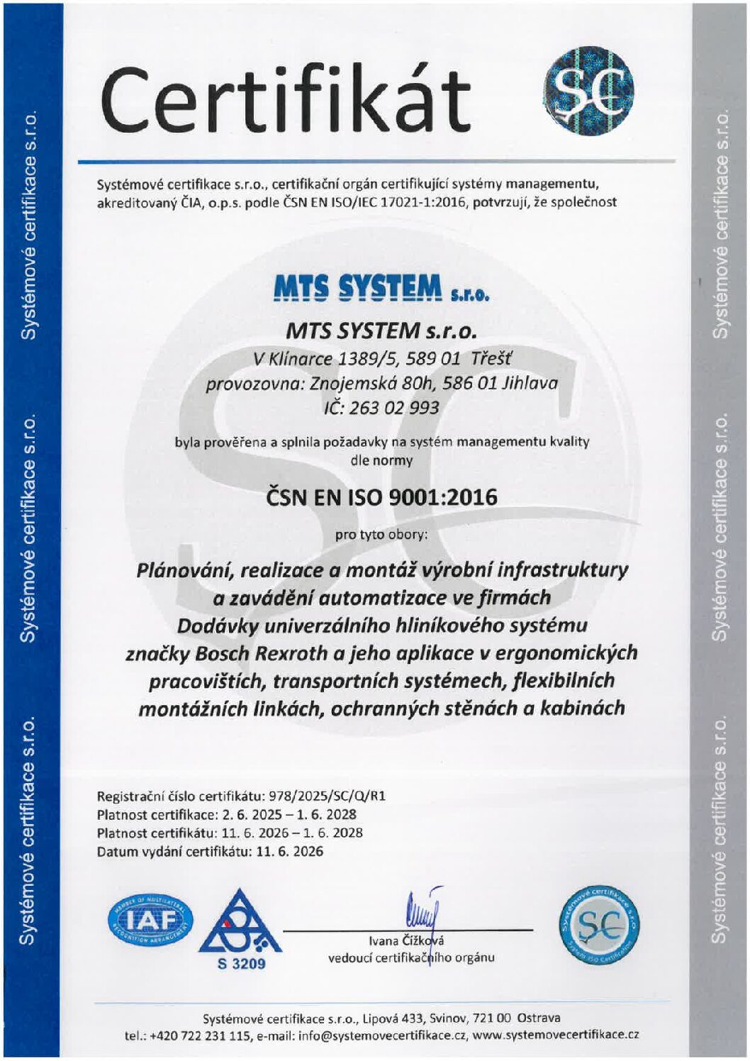 978-2025-SC-Q-R1 MTS SYSTEM s.r.o.